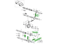 发动机正时链条套件。适用于保时捷 997 Turbo 3.6L M97.70 2007-09 款 - 99710555171, 99610503775, 99710516570, 99610516770, 99610516670, 99610503875